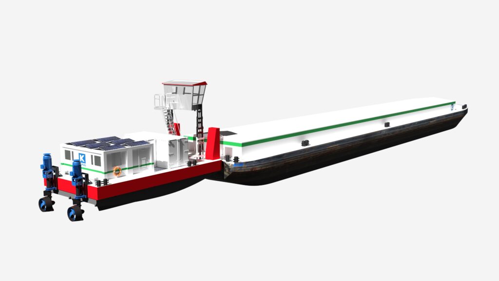 KOTUG starts with zero-emission transportation from Amsterdam to Zaandam with the first electric E-Pusher™ Type M