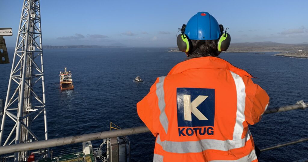 KOTUG towed and transferred huge topside from Haugesund to Pioneering Spirit