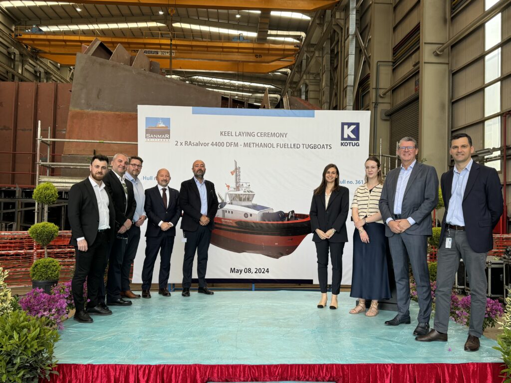 KOTUG CANADA HOLDS KEEL LAYING CEREMONY FOR 2XRASALVOR 4400 DFM METHANOL FUELLED TUGS FOR THE TRANSMOUNTAIN EXPANSION PROJECT